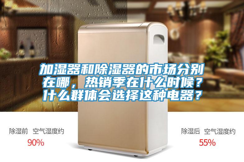 加濕器和除濕器的市場分別在哪，熱銷季在什么時候？什么群體會選擇這種電器？