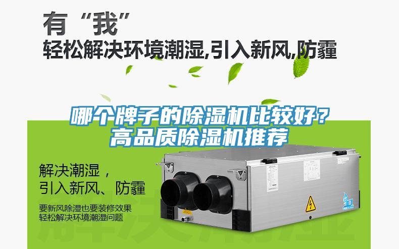 哪個牌子的除濕機比較好？高品質除濕機推薦