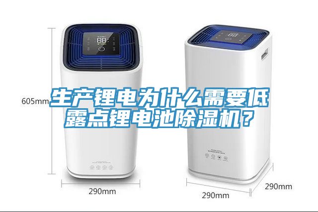 生產鋰電為什么需要低露點鋰電池除濕機？