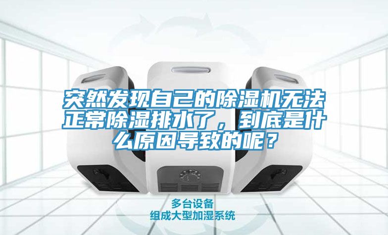 突然發現自己的除濕機無法正常除濕排水了，到底是什么原因導致的呢？